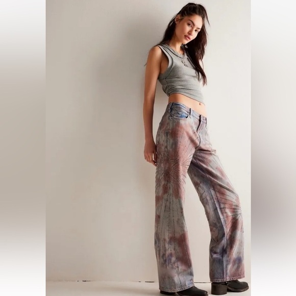 Free People Aurora Mid-Rise Straight Jeans Size 30 NWT - Picture 2 of 15